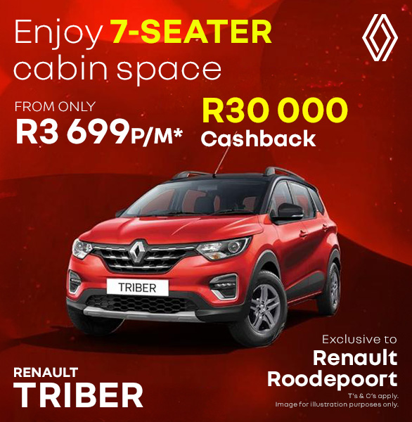 Renault Triber R30 000 Cash Back